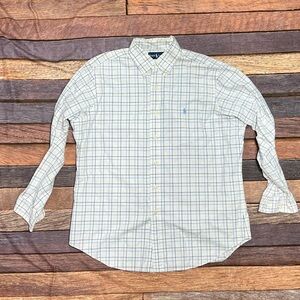 Polo Ralph Lauren Button Down Preppy Long Sleeve Dress Mens Shirt